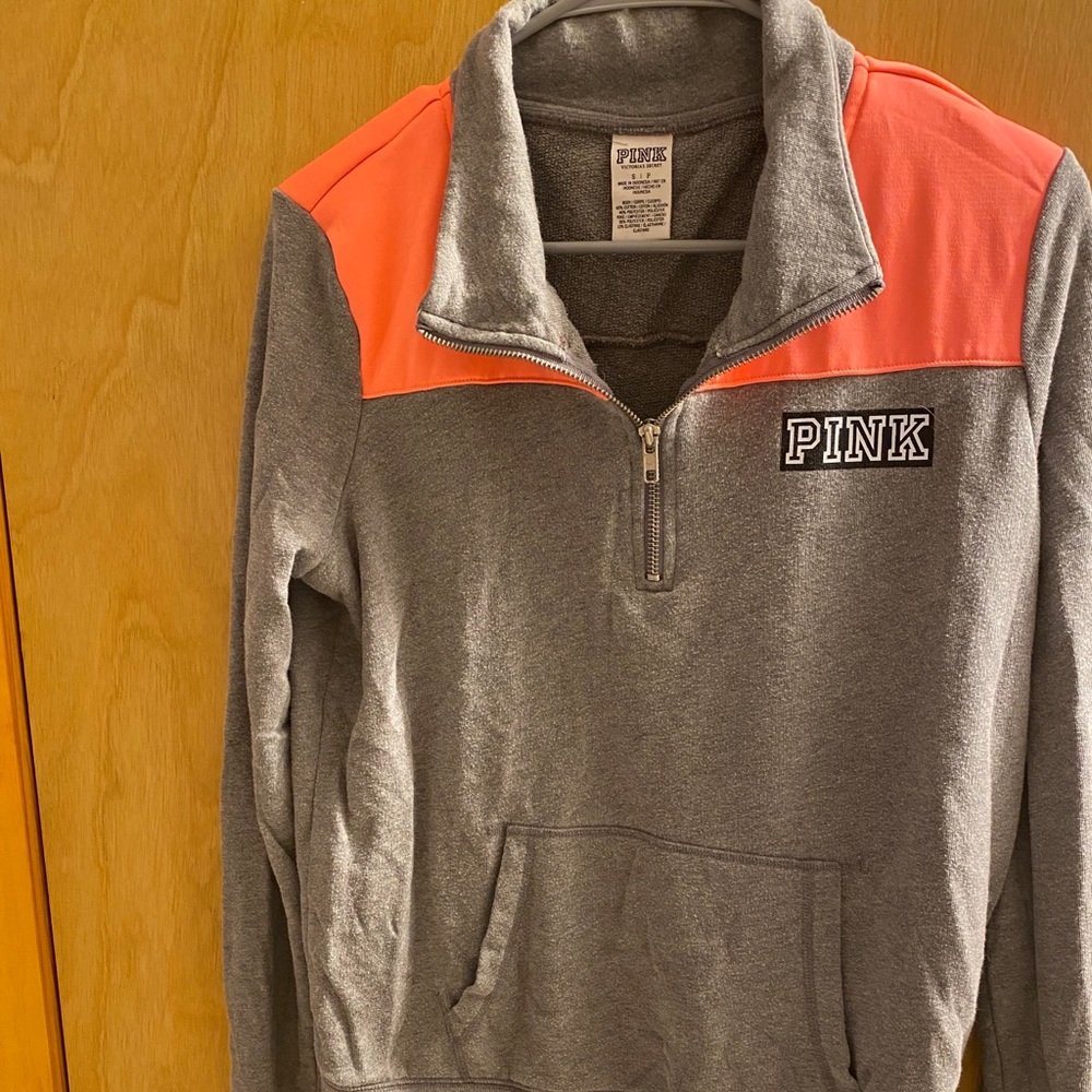 Victoria’s Secret pink 1/4 zip sweatshirt